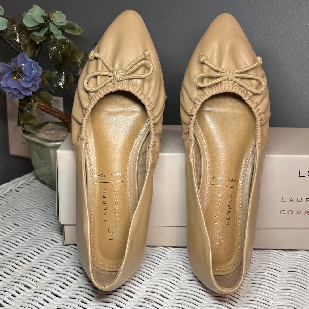 Lauren Conrad Norita Beige Flats